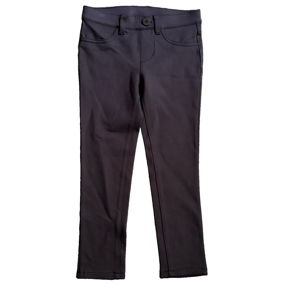 Quince Kids Ultra Stretch Ponte Skinny Pants Navy Size 5T Pull On School NWOT